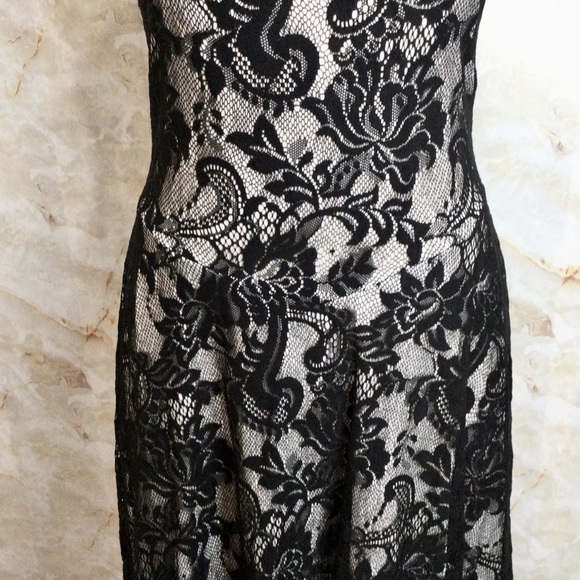 TADASHI Cocktail Evening Dress Black Lace … - Picture 4 of 7